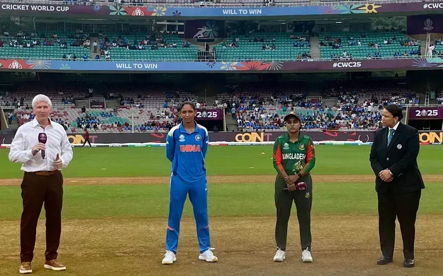 India win toss and opt to bowl against Bangladesh [Source: BCCIWomen/X]
